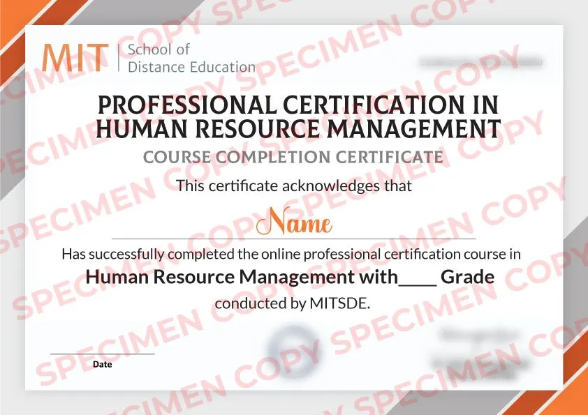 Certification in Human Resource Management