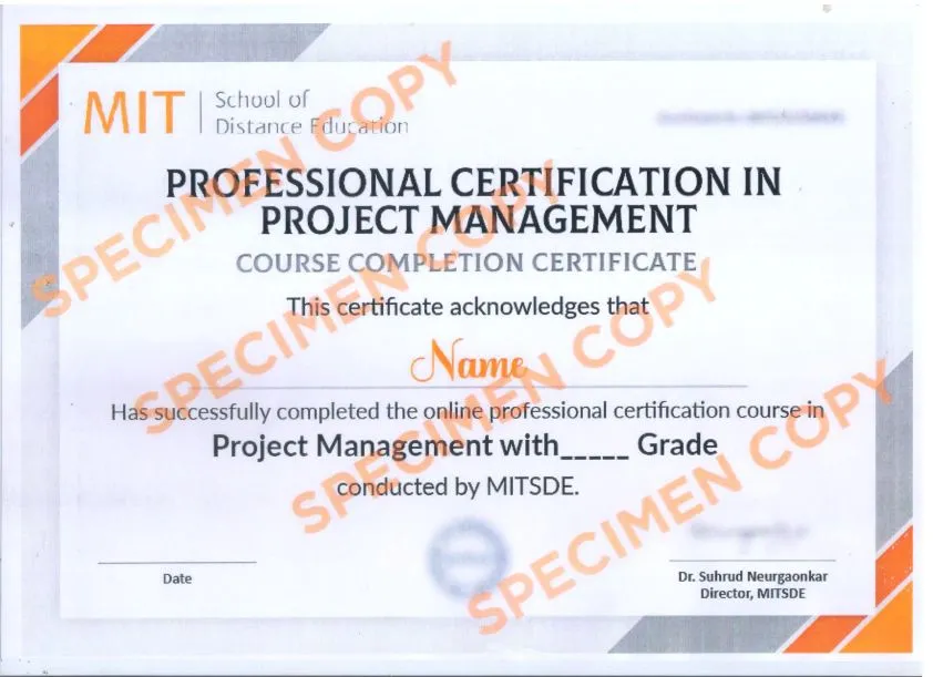Certificate in Project Management
