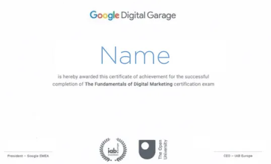 Certificate 3