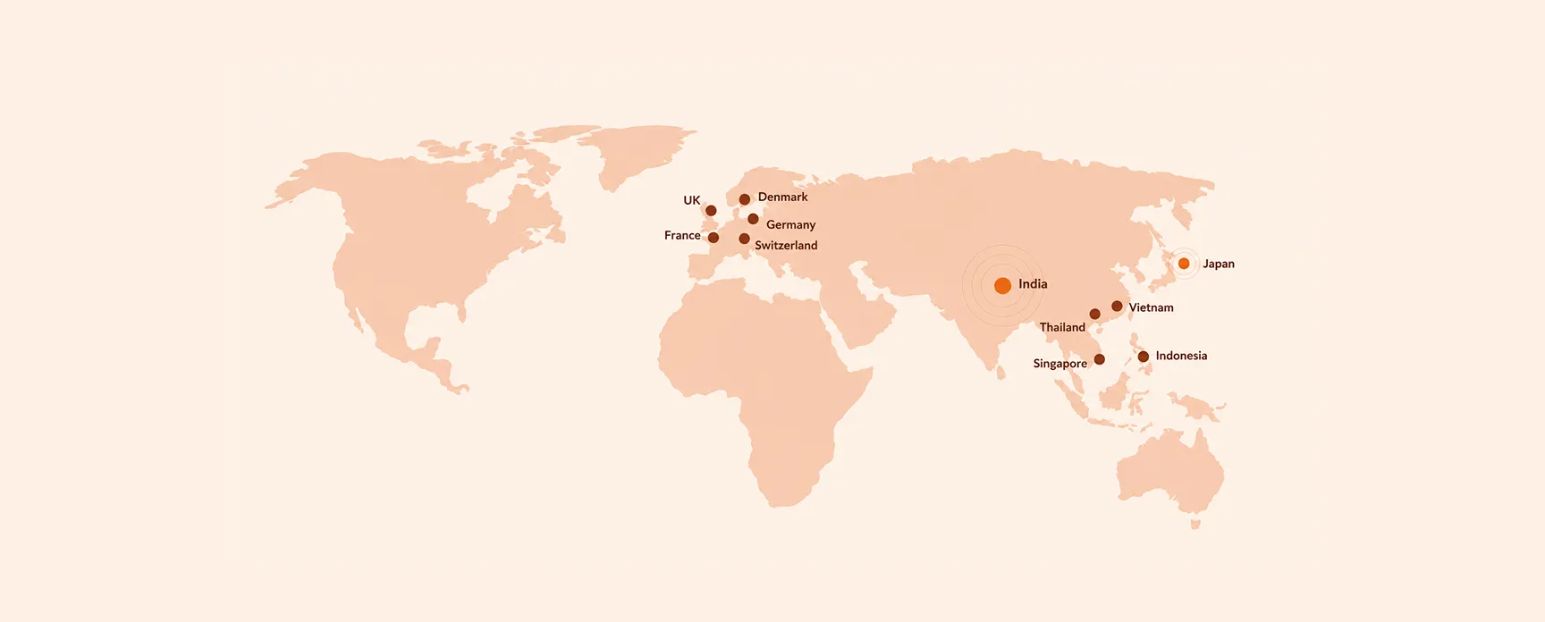 ISIP countries — world map showing MITSDE global reach