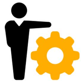 Icon symbolizing core areas of marketing management